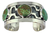 Brazalete De Plata Con Grecas Y Turquesas Verde Naturales - buy online