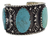 Brazalete De Plata Ley .925 Adornado Con Turquesas Naturales on internet