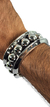 Brazalete De Casquillas De Plata 925 Para Hombre - online store