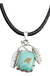 Dije De Turquesa Montada En Plata 925 Tipo Nativo Americano - buy online