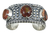 Brazalete De Plata 925 Con 3 Opalos Para Caballero