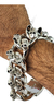 Pulsera Tejido Cubano Con Calaveras De Plata Ley 925 on internet