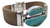 Pulsera De Madera Del Caribe Con Plata Y Turquesas Naturales en internet