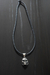 Dije De Calavera De Plata Ley .925 Con Collar De Piel - buy online