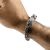 Pulsera Tejida De Plata 925 Con Cabezas De Leon - comprar en línea