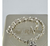 Cadena De Calaveras De Plata 925 Con Dije Y Zirconias Rojas