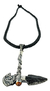 Dije De Acha De Plata 925 Con Obsidiana Y Ópalo - buy online