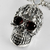Cadena De Calaveras De Plata Con Dije Con Zirconias - ARTESANOSMEX