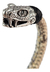 Brazalete De Piel Fina Con Víbora De Plata Ley 925