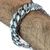 Pulsera Tejido Cubano Gruesa De Plata Ley .925 Para Hombre - ARTESANOSMEX