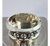 Brazalete Grueso Minimalista Con Casquillas De Plata - comprar en línea