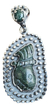 Dije De Perfil Maya De Jade Montado En Plata Ley .925 - comprar en línea