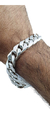 Pulsera Planchada Tejido Cubano De Plata 925 Para Hombre - buy online