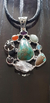 Dije De Plata Ley .950 Adornado Con Piedras Naturales - buy online