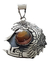 Image of Dije De Quetzalcóatl De Plata Ley .925 Con Opalo