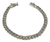 Pulsera Planchada Tejido Cubano De Plata Ley 925
