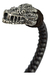 Brazalete De Piel Con Cabezas De Quetzalcoatl De Plata on internet