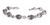 Pulsera De Calaveras De Plata Ley 925 Con Broche T Adornado