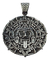 Dije De Calendario Azteca De Plata Ley 925 Con Collar
