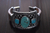 Pulsera De Madera Con Placa De Plata Ley .925 Con Turquesas - online store