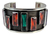 Brazalete Grueso De Plata Con Circonias Finas Para Hombre - ARTESANOSMEX