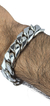 Pulsera Gruesa Tejido Cubano De Plata Ley 925 Para Hombre - comprar en línea
