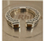 Brazalete De Plata Con Grecas Y Madera Petrificada - ARTESANOSMEX
