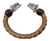 Brazalete De Piel Quetzalcoatl De Plata 925 Para Hombre - online store