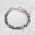 Image of Pulsera Gruesa Torzal Limado De Plata Ley .925