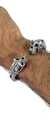 Brazalete De Calaveras De Plata Ley 925 Para Hombre - buy online