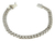 Pulsera Tejido Cubano De Plata Ley 925 Para Hombre