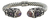 Brazalete De Plata 925 Solido Con Opalos Para Hombre