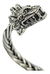 Brazalete De Quetzalcoatl De Plata 925 Para Hombre - ARTESANOSMEX