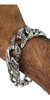 Pulsera Gruesa Tejido Cubano De Plata Ley 925 Con Textura - comprar en línea
