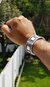 Pulsera De Plata Ley .925 Con Calados Cuadrados Y Casquillas - online store