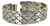 Image of Pulsera De Plata Con Grecas Y Figuras Ovales De Plata