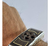 Pulsera De Madera Con Placa De Ebano Y Plata Con Grecas - online store