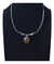 Dije De Esfera De Ambar Con Plata Con Collar De Piel on internet