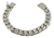 Pulsera Planchada Tejido Cubano De Plata 925 Para Hombre