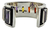 Image of Brazalete De Plata Con Circonias Baguette De Colores