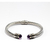Brazalete Tipo Yurman De Plata Con Amatistas Naturales - online store