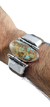 Pulsera De Madera Con Plata Y Turquesa Natural - online store