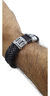Pulsera De Piel Tejida Color Chocolate Con Grecas De Plata - comprar en línea