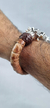 Image of Brazalete De Piel Quetzalcoatl De Plata 925 Para Hombre