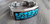 Pulsera De Grecas De Plata Con Placa De Ébano Y Turquesas - buy online