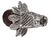 Brazalete De Piel Adornado Con Quetzalcoatl De Plata - online store