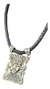 Dije De Tlaltecutli De Plata 925 Con Collar De Piel