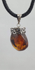 Dije De Piedra Natural Montado En Plata Ley .925 Con Collar on internet