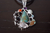 Dije De Plata Ley .950 Adornado Con Piedras Naturales on internet