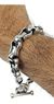 Pulsera De Herraduras De Plata Ley 925 Para Hombre - online store
